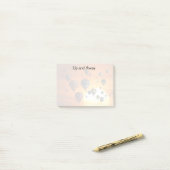 Luchtballonnen tijdens de vlucht na de vlucht post-it® notes (Op bureau)