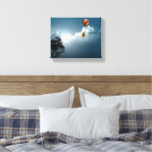Luchtballonnen verpakt Canvas Afdruk (Insitu (Slaapkamer))