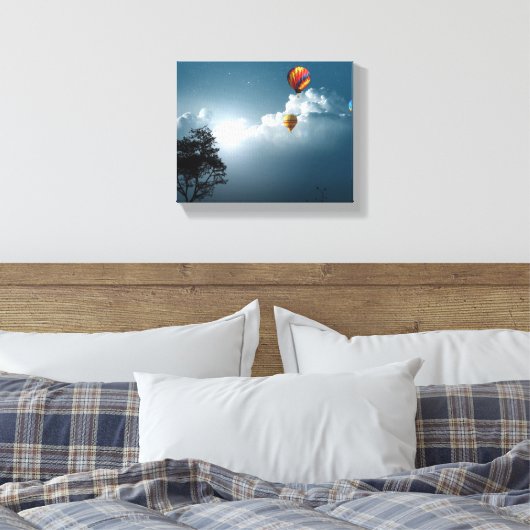 Luchtballonnen verpakt Canvas Afdruk (Insitu (Slaapkamer))