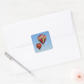 Luchtballonnen Vierkante Sticker (Envelop)