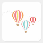 Luchtballonnen Vierkante Sticker (Voorkant)