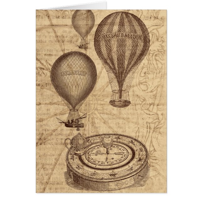 Luchtballonnen - vintage-reissteampunk (Voorkant)