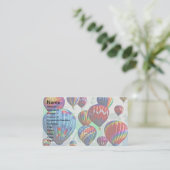 Luchtballonnen Visitekaartje (Staand voorkant)