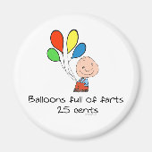 Luchtballonnen vol farts magneet (Voorkant)