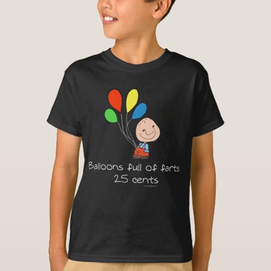 Luchtballonnen vol farts T-Shirt (Voorkant)