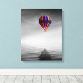 Luchtballonportret Canvas Afdruk (Insitu (Houten vloer))