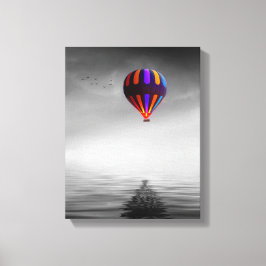 Luchtballonportret Canvas Afdruk