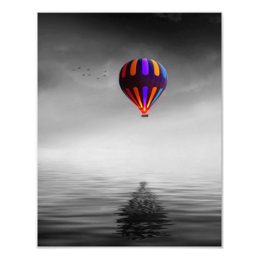 Luchtballonportret Foto Afdruk (Voorkant)
