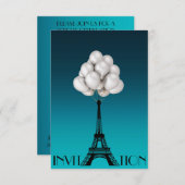 Luchtballons Glam Chic Aquatic Kaart (Voorkant / Achterkant)