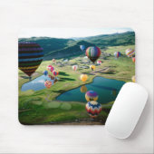 Luchtballons over het Mousepad Muismat (Met muis)
