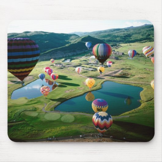 Luchtballons over het Mousepad Muismat (Voorkant)