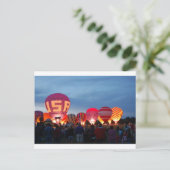 luchtballonskyline briefkaart (Staand voorkant)