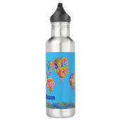 Luchtballonvaarten Blauwe Waterverven Waterfles (Rechts)