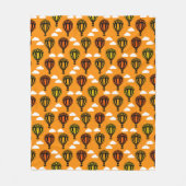 Luchtballonvaren met heet luchtballonpatroon fleece deken (Voorkant)