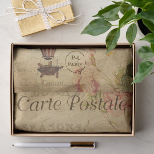 luchtballonvlieger, Frans Tissuepapier (Geschenk)