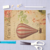 luchtballonvlieger, Frans Tissuepapier (Craft)