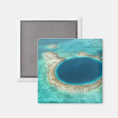 Luchtbeeld van Blue Hole, zeilboot voor anker Magneet (Voorkant / Achterkant)