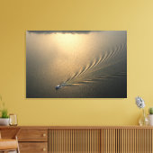 luchtbeeld van boot in Gatunmeer Panama Canvas Afdruk (Insitu (Woonkamer))