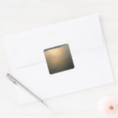 luchtbeeld van boot in het Gatunmeer Panama Vierkante Sticker (Envelop)
