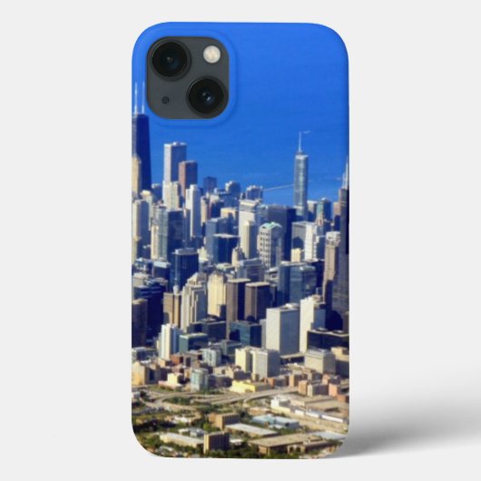Luchtbeeld van Chicago Downtown met meer Case-Mate iPhone Case (Achterkant)