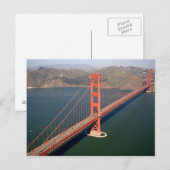 Luchtbeeld van de Golden Gate Bridge in de 2 Briefkaart (Voorkant / Achterkant)