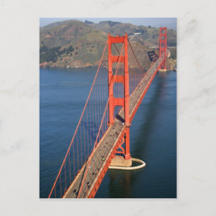 Luchtbeeld van de Golden Gate Bridge in de Briefkaart