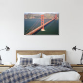 Luchtbeeld van de Golden Gate Bridge in de Canvas Afdruk (Insitu (Slaapkamer))
