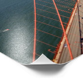 Luchtbeeld van de Golden Gate Bridge in de Foto Afdruk (Hoek)