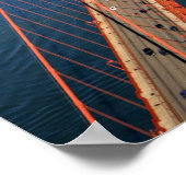 Luchtbeeld van de Golden Gate Bridge in de Poster (Hoek)