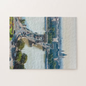 Luchtbeeld van de Kettingbrug - Boedapest, Hongari Legpuzzel (Horizontaal)