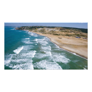 Luchtbeeld van de kust van de Zwarte Zee van Istan Foto Afdruk