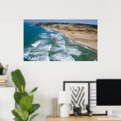 Luchtbeeld van de kust van de Zwarte Zee van Istan Poster (Thuiskantoor)