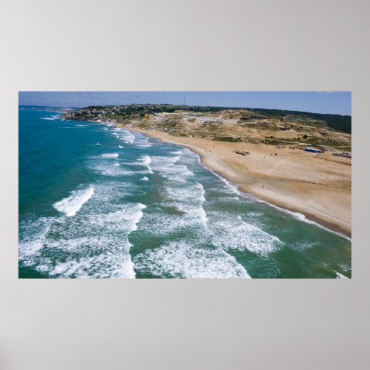 Luchtbeeld van de kust van de Zwarte Zee van Istan Poster (Voorkant)