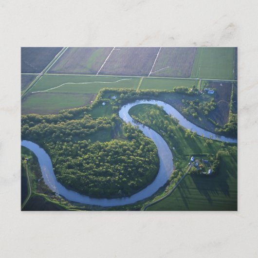 Luchtbeeld van de Rode Rivier van het Noorden Briefkaart (Voorkant)