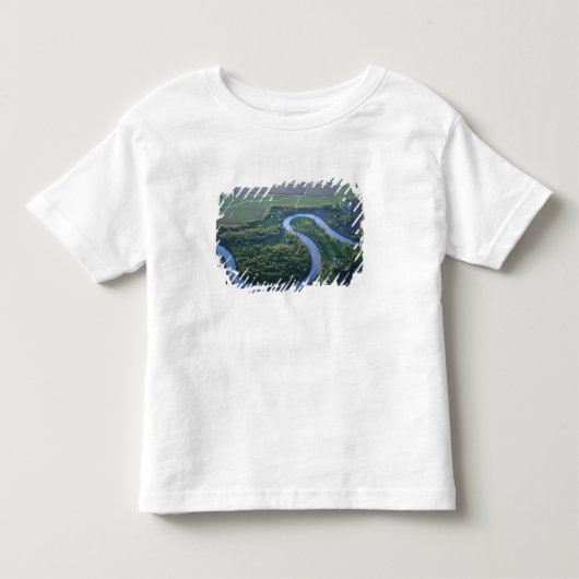 Luchtbeeld van de Rode Rivier van het Noorden Kinder Shirts (Voorkant)