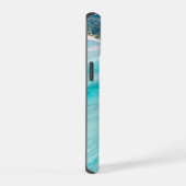 Luchtbeeld van een eiland iPhone 15 case (Rechterkant)