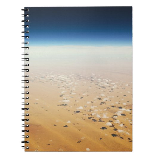 Luchtbeeld van een woestijn notitieboek (Voorkant)