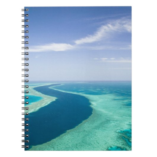 Luchtbeeld van het Great Barrier Reef door de Notitieboek (Voorkant)