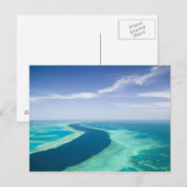 Luchtbeeld van het Groot Barrièrerif door de Briefkaart (Voorkant / Achterkant)
