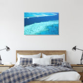 Luchtbeeld van het Groot Barrièrerif door de Canvas Afdruk (Insitu (Slaapkamer))