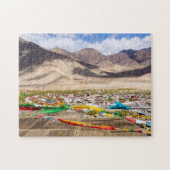 Luchtbeeld van het Samye-klooster - Tibet, Azië Legpuzzel (Horizontaal)