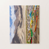 Luchtbeeld van het Samye-klooster - Tibet, Azië Legpuzzel (Verticaal)
