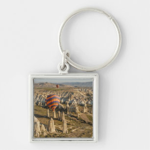 Luchtbeeld van hete luchtballonnen, Cappadocië 2 Sleutelhanger