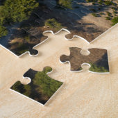 Luchtbeeld van hete luchtballonnen, Cappadocië Legpuzzel (Zijkant)