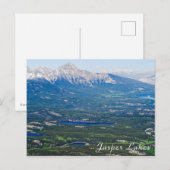 Luchtbeeld van Jasper-meren - Canada Briefkaart (Voorkant / Achterkant)