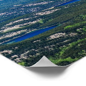 Luchtbeeld van Jasper-meren - Canada Poster (Hoek)