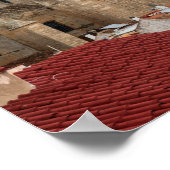 Luchtbeeld van Kerk van Carmen - Mahon, Menorca Poster (Hoek)