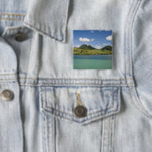 Luchtbeeld van Lion Mountain, Zuid-Oost Vierkante Button 5,1 Cm (In situ)