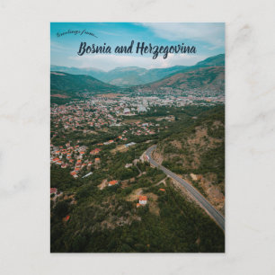 Luchtbeeld van Mostar Bosnië en Herzegovina Briefkaart