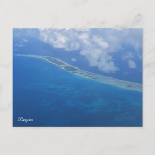 Luchtbeeld van Rangiroa Feestdagenkaart